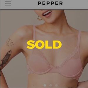 Wearpepper | Laidback Lace Bra in Blush Crush 34AA Pink